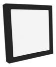 Painel Plafon Luminária Led De Sobrepor Quadrado 18w Preto