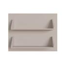Painel Prateleira Dupla One Gralar Bege Cinnamon Painel Prateleira Dupla One Gralar Bege Cinnamon