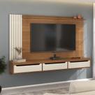 Painel Presence 3 Gavetas Para Tv de 75 Polegadas Com Tampo 50mm - Artely