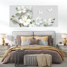 Painel Quadro Adesivo - Flores brancas Painel Quadro Adesivo - Flores brancas