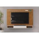 Painel Quarto p/ TV até 70 Pol Rio 193x136cm Freijo/Off White - DJ Móveis