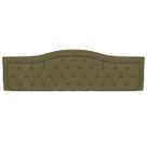 Painel Realeza Estofado para Cama Casal 140cm Suede Chocolate