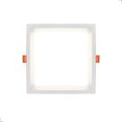 Painel Recuado De Embutir 12W 17,6X17,6 Quadrado Bivolt Branco