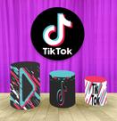 Painel Redondo 1,50 E Trio Capa De Cilindro Tik Tok mod 1