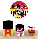 Painel Redondo 1,50 Trio Capa De Cilindro Casal Mickey 1