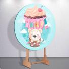 Painel Redondo Estampas Infantil Capa Festa Tamanhos Diversos Grande Mini Decoração Desenho