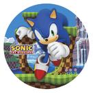 Painel Redondo Sonic em Tecido Sublimado de Alta Qualidade