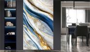 Painel Revestimento Flexível Mármore Azul e Dourado