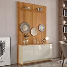 Painel Ripado 139cm com Buffet 3 Portas Berlin 135cm