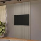 Painel Ripado 141 X 250cm Modular 1.4 Linea Brasil - Gris Fosco