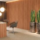 Painel Ripado 3D em 100% MDF 89,5x 250cm Freijó Pradel