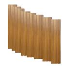 Painel Ripado Autocolante MDF Carisma Kit 10 Ripas 45x10cm Parede Sala Quarto
