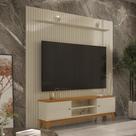 Painel Ripado Com Rack TV 75 Polegadas Italia 229cm