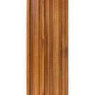 Painel Ripado Cor: Nogueira de uso Interno em WPC Double 2,90m x 18cm (0,522m²)