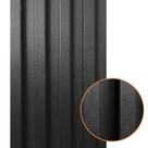 Painel Ripado de Madeira Prime PVC Modelo Preto Ébano 2,8m x 16cm