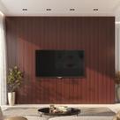 Painel Ripado de PVC 4 Barra de 2,70mX0,15cm Venda em (1,62m²) Painel Ripado de PVC 4 Barra de 2,70mX0,15cm Venda em (1,62m²)