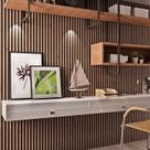 Painel Ripado em Placa 12,22cmx285cm (0,34m²) WPC