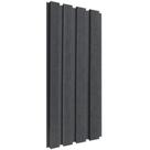 Painel Ripado Externo WPC EspaçoWall Silver Gray 21,9cm x 290cm