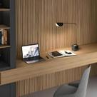 Painel Ripado Interno Amadeirado de Poliestireno 270cm X 12cm 1cm Espessura Formaco Decor