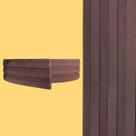 Painel Ripado Laminado Eva Autocolante Flexível Flex 10cmx1cm 10 metros
