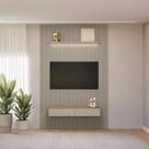 Painel Ripado Modular 1,80m Nicho Curvo Led Linea Brasil