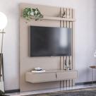 Painel Ripado para TV até 50 Polegadas 144,4cmx180cm 2 Portas Otto