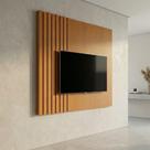 Painel Ripado para TV até 58 Polegadas MDF 140cmx136cm Boto Painel Ripado para TV até 58 Polegadas MDF 140cmx136cm Boto