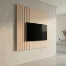Painel Ripado para TV até 58 Polegadas MDF 140cmx136cm Boto Painel Ripado para TV até 58 Polegadas MDF 140cmx136cm Boto