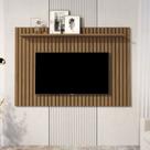 Painel Ripado para TV até 60 Polegadas MDF 166cmx135cm Prateleira Real Classic 1.6