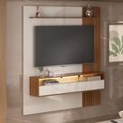 Painel Ripado para TV até 65 Polegadas 1 Porta com LED Matisse Artely