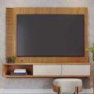Painel Ripado para TV até 65 Polegadas com LED 2 Porta Egeu Colibri