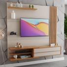 Painel Ripado para TV até 65 Polegadas MDF 180cmx160,8cm 1 Porta Basculante Zinder