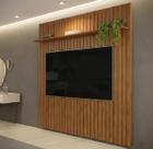 Painel Ripado para TV até 65 Polegadas MDF 183cmx240cm Trento