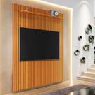 Painel Ripado para TV até 75 Polegadas 100% MDF 184cmx240cm Arbo