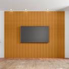 Painel Ripado para TV até 75 Polegadas 100% MDF 230CMX220CM Roma Painel Ripado para TV até 75 Polegadas 100% MDF 230CMX220CM Roma