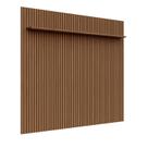 Painel Ripado para TV até 85 Polegadas 100% MDF 230,5cmx250cm Aloe CabeCasa MadeiraOriginals Marrom Cedro Painel Ripado para TV até 85 Polegadas 100% MDF 230,5cmx250cm Aloe CabeCasa MadeiraOriginals Marrom Cedro