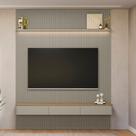 Painel Ripado para TV até 85 Polegadas com LED 3 Portas Modular 2.2 Linea Brasil
