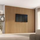 Painel Ripado para TV até 86 Polegadas 320cmx230cm Aruá CabeCasa MadeiraOriginals