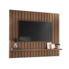 Painel Ripado Pisa 160x135 com Prateleira Flex-EdeCasaMoveis Painel Ripado Pisa 160x135 com Prateleira Flex-EdeCasaMoveis