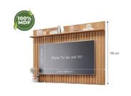 Painel Ripado Pra Tv Ate 70" Polegadas Permobili Trend MDF com prateleiras