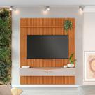 Painel Ripado Riso 2,18cmX1,82cm Candian com Nicho JCM Movelaria