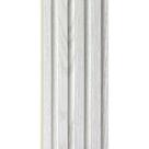 Painel Ripado WPC Interno Wave Cor: Branco Kit 5 Un - 2,90m x 14cm, 0,43m²