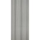 Painel Ripado WPC Interno Wide Cor: Cinza Médio Kit 5 Un - 2,90m x 19cm, 0,55m²
