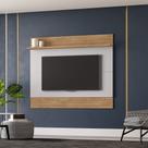 Painel Sala Aruana para Tv até 65 Polegadas 1 Prateleira Cinamomo/off-white