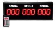 Painel Senhas aleatórias com dígito de 7 cm Com 3 campos para - Chamada em Cascata
