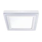Painel Sobrepor Plafon Led 18w Luminária Borda Fina Quadrado Branco Neutro Cor 4000k