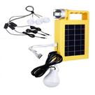 Painel solar emergencia lanterna kit placa 3 lampadas e