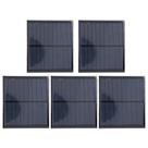 Painel solar Hilitand 6V 2W DC5.5V 160mA com fio de 30 cm x5