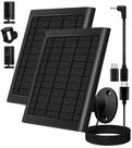 Painel Solar PUUQII 8W Kit com 2 para Carregador de Câmera Ring
