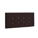 Painel Solteiro Strass Jordania 100 CM material sintético Marrom - D A Decor